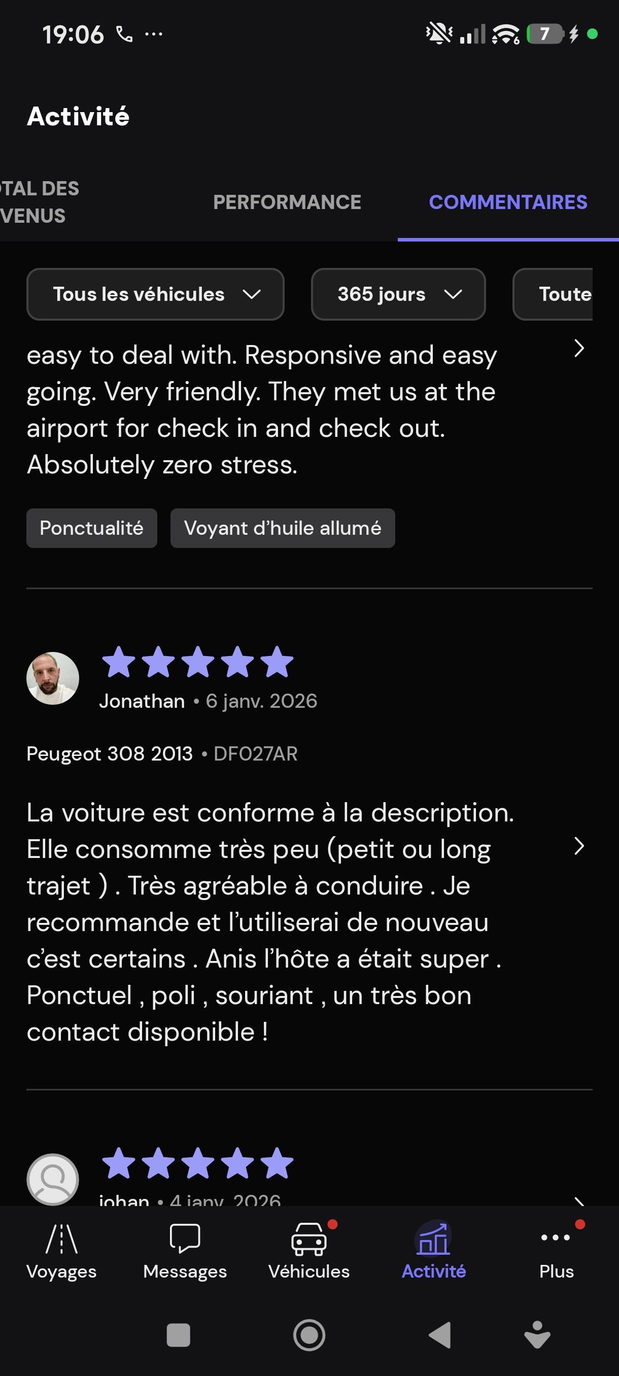 Avis clients suivis